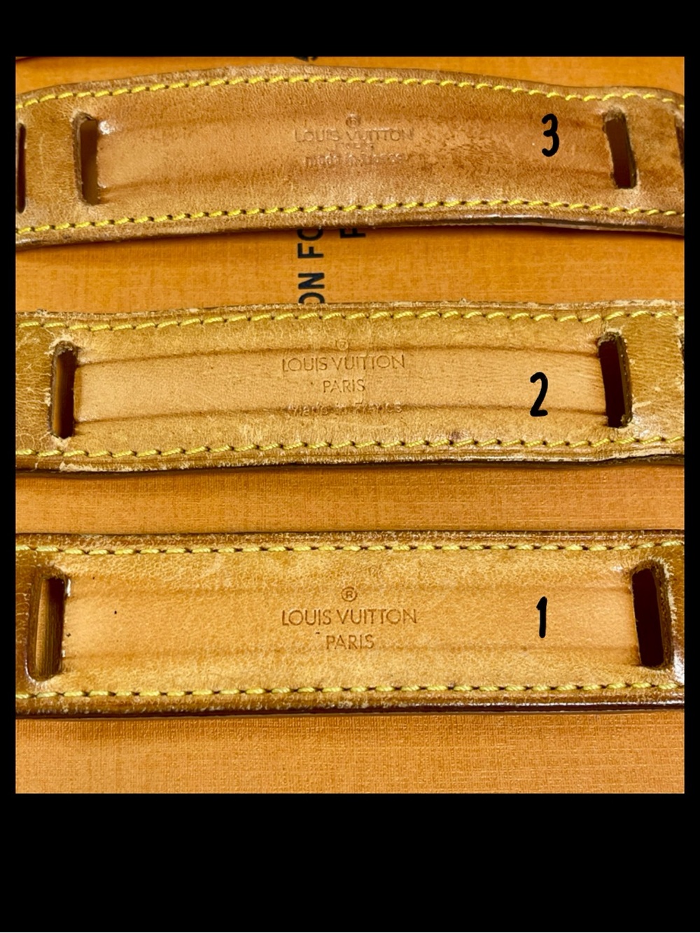 Louis Vuitton Vintage Vachetta MEDIUM 
Replacement Pad - Picture 7 of 16